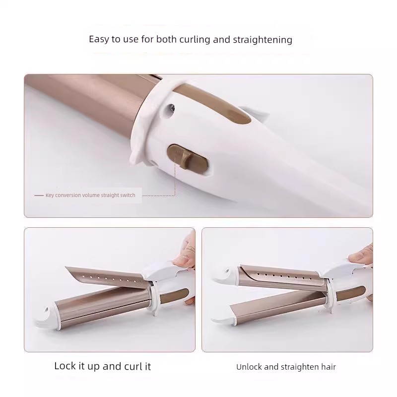 Curler คุณภาพสูง โรวม้วนผม สามารถใช้กับเครื่องเป่าผม Curling Iron Straight Hair Straightening Splint