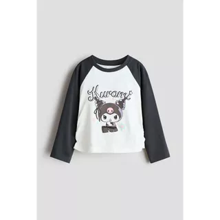 H&M(เอชแอนด์เอ็ม) เสื้อแขนยาวพิมพ์ลาย เด็กหญิง 1327766_1