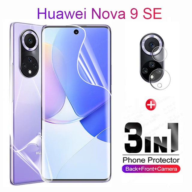 Huawei Nova 9 SE ป้องกันหน้าจอสําหรับ Huawei Nova 9 8 7 Pro SE 7i Hydrogel ฟิล์มป้องกันแบบนุ่มและกระ