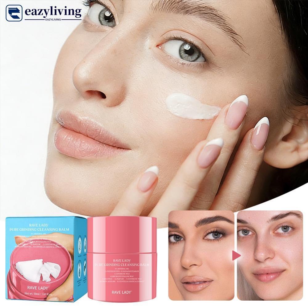 EAZYLIVING Purifying Cleansing Makeup Remover Balm Face Deep Clean Pores Gentle Moisturizing Non-Irr