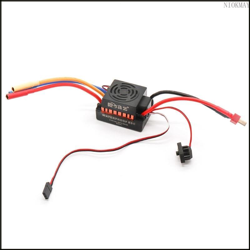 NIOK 60A ESC กันน้ํา Esc Brushless 1 10 ESC แบบไม่มีแปรง 1 10 Esc เรือระยะไกล