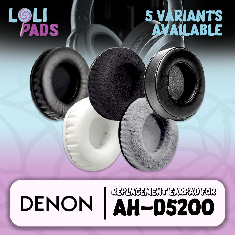 Earcup แผ่นโฟมแผ่นรองหูฟัง Earpad Denon AH-D5200 D 5200 D-5200 แผ่นโฟม
