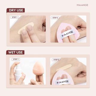 MAANGE แปรงทารองพื้น ความต้องการ รองพื้นพัฟแบบใช้คู่แบบเปียกและแห้งโดยเฉพาะแปรงเสริมความงามแบบแบน
