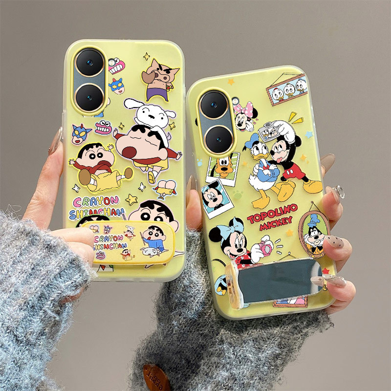 Vivo y03t case vivo y18 y03 case เคสโทรศัพท์ยึดกระจก