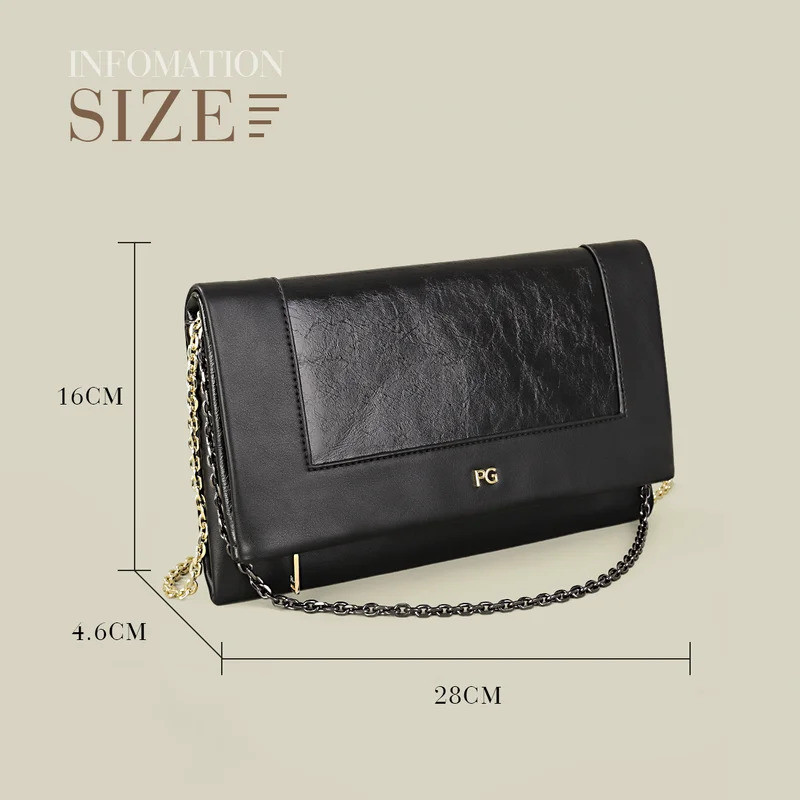 PG High-End Design Lightweight Simple Single Shoulder Bag 2026 Last Style Classic Single Satchel Bag