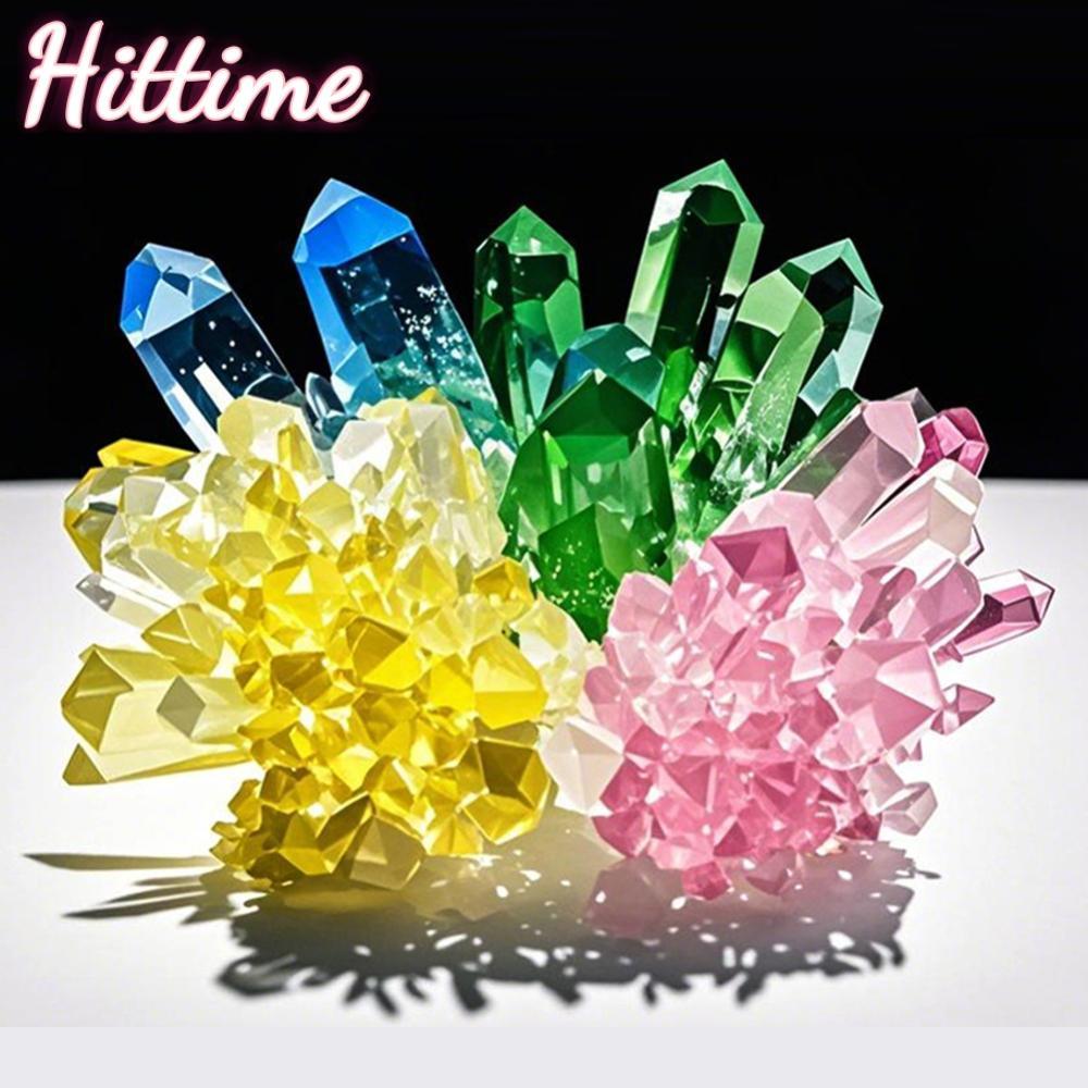 HITTIME คริสตัลปลูก DIY การทดลองทางวิทยาศาสตร์ชุดการทดลองทางเคมีของเล่นเพื่อการศึกษาของขวัญของเล่นทํ