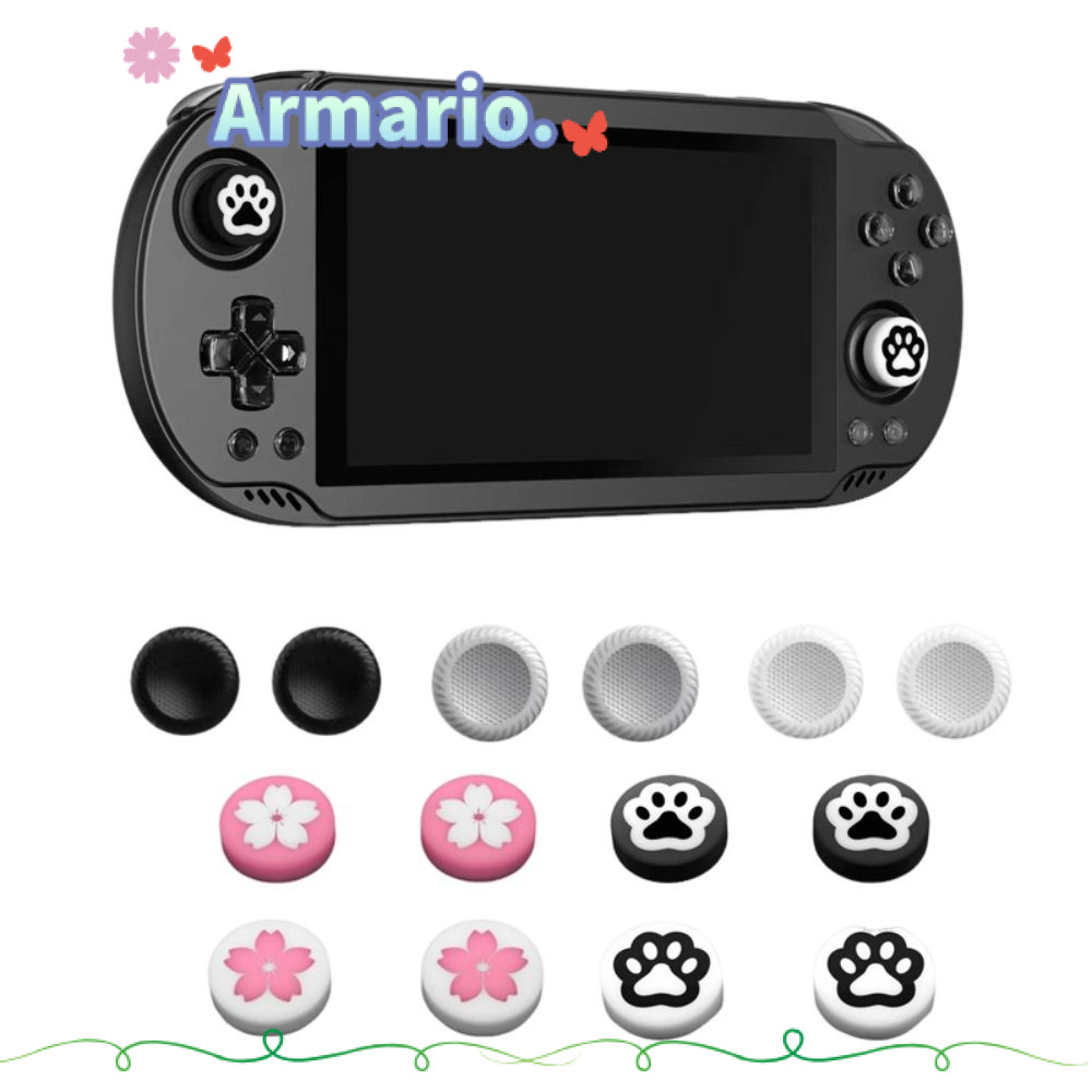ARMARIO 4PCS จอยสติ๊กขนาดใหญ่หมวก,ซิลิโคนลื่นเกมคอนโซลจอยสติ๊ก Rocker,คุณภาพสูงที่มีสีสันอุปกรณ์เสริ