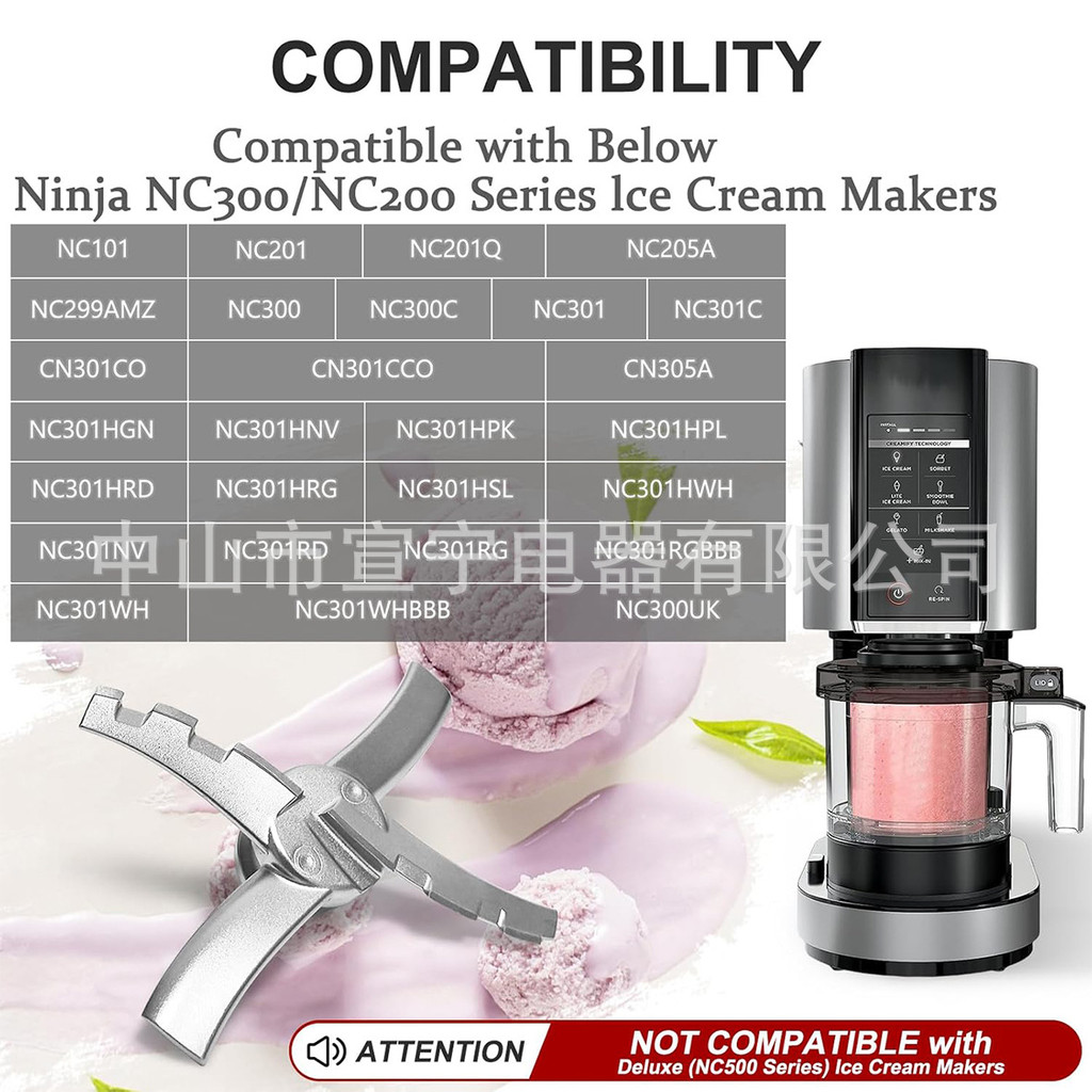 ใช้งานร่วมกับ Ninja NC301 เครื่องทําไอศกรีมชามฝาปิดใบมีดอะไหล่ NC299AMZ/NC301/NC300 YWXZ