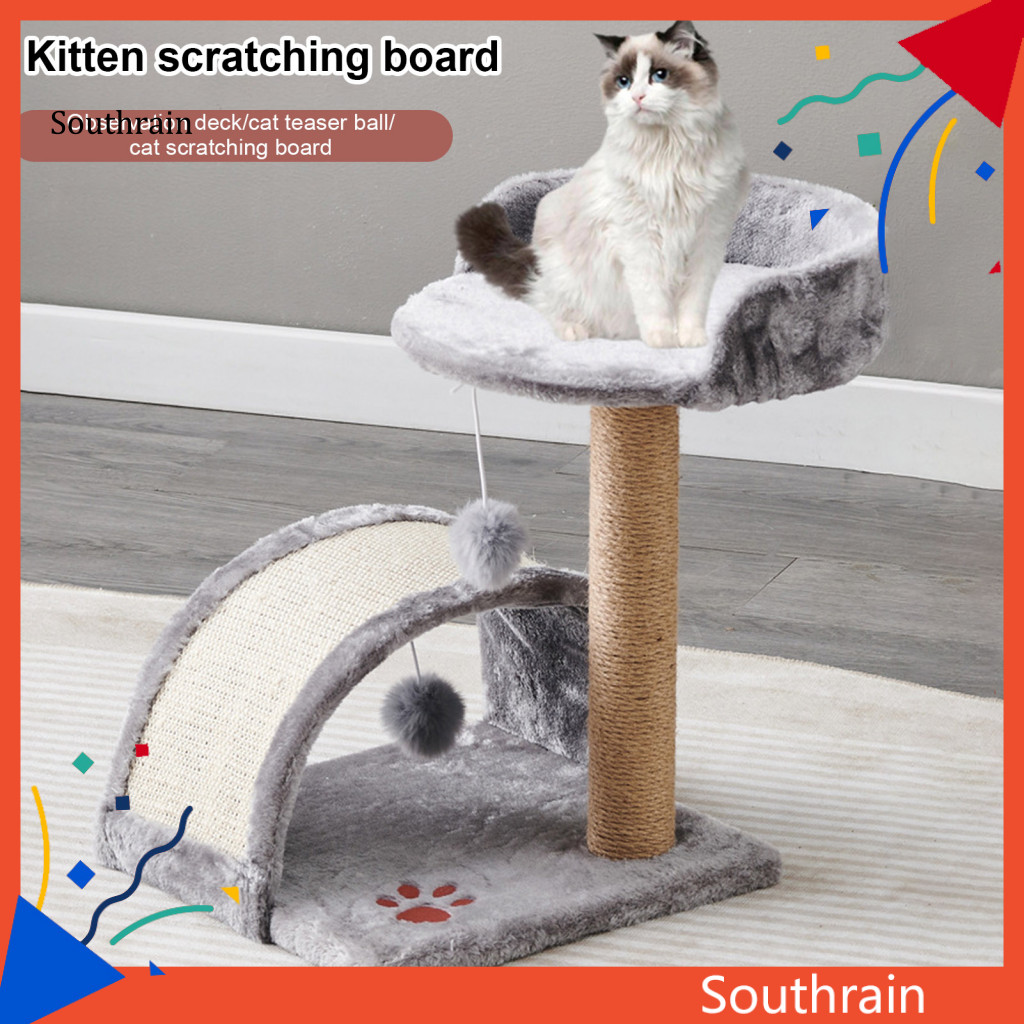 SOU Cat Tree Tower Cat Scratch Post Cat Tree พร้อม Scratching Post Bed Perch – ในร่ม Cat Climbing To