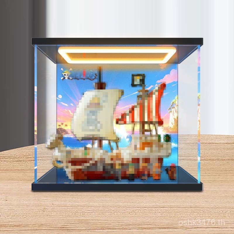 Huimei อะคริลิครุ่น Forward Thief เรือ Building Block Sea กล่องเก็บ High Light เหมาะสําหรับ 75639 Te