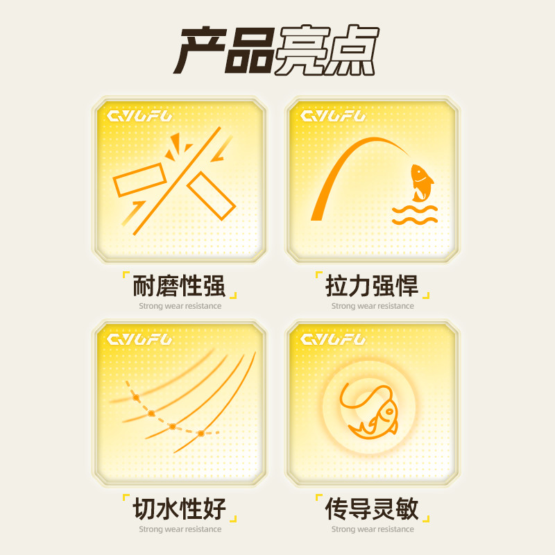 สาย pe ถัก 8 สายพีอีถัก 8 ชุดตกปลาเฉียวหยูฟู่ สำเร็จรูป 3 ม้วน ออกแบบมาเพื่อความทนทานและความยืดหยุ่น