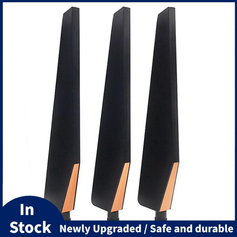 3 ชิ้นสําหรับ GT-AC5300 เราเตอร์ไร้สายการ์ดเครือข่ายไร้สาย AP เสาอากาศ SMA เสาอากาศรอบทิศทางความถี่ค