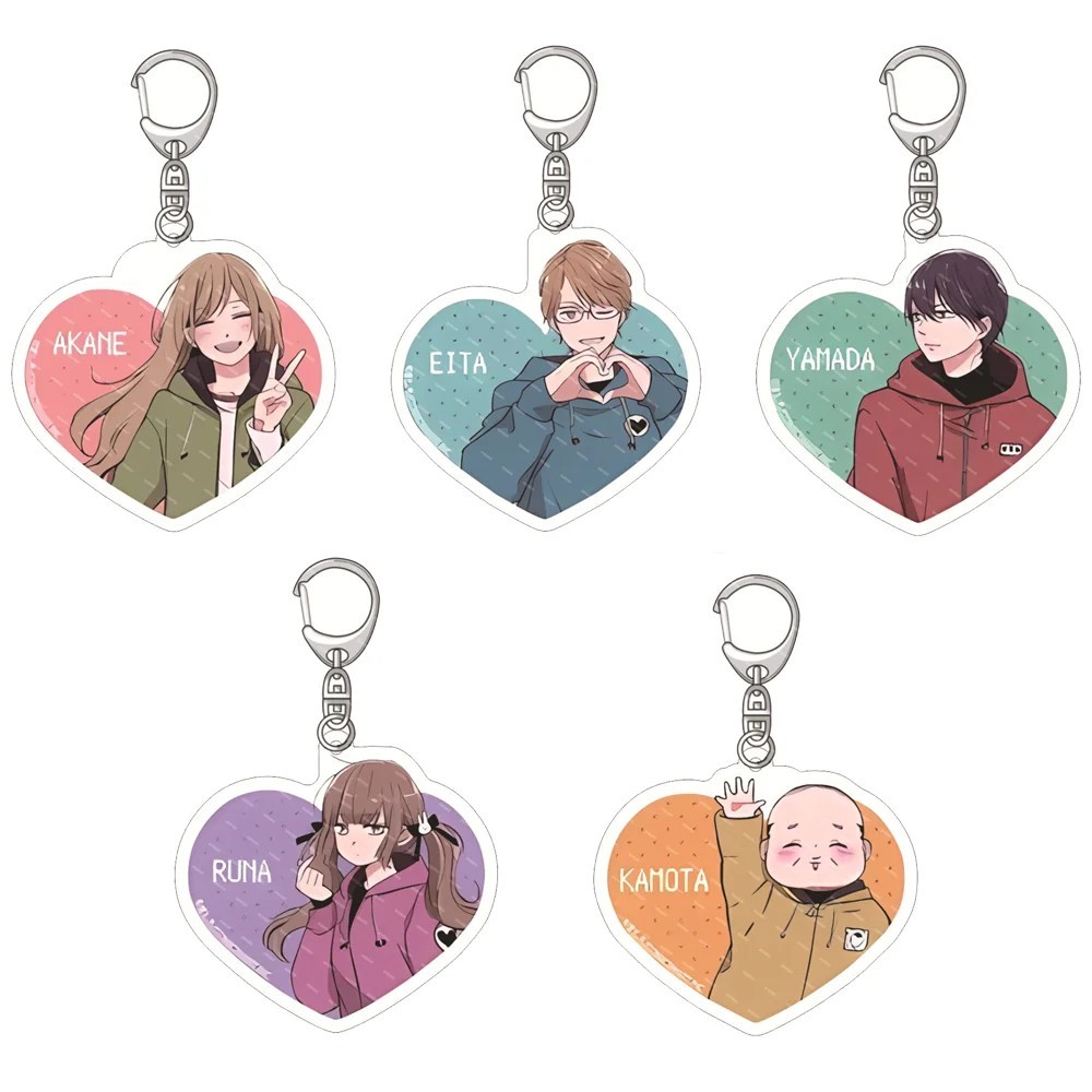 พวงกุญแจอนิเมะ Yamada-kun to Lv999 no Koi wo Suru Love Story Yamada Lv999 อะคริลิคโปร่งใส Mica Heart