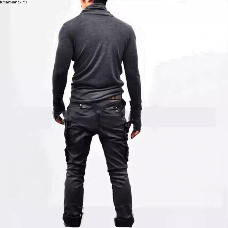 INCERUN ผู้ชายเกาหลี Advanced Lapel Neck Deconstructive Design Belt Long Sleeve Casual Blazer