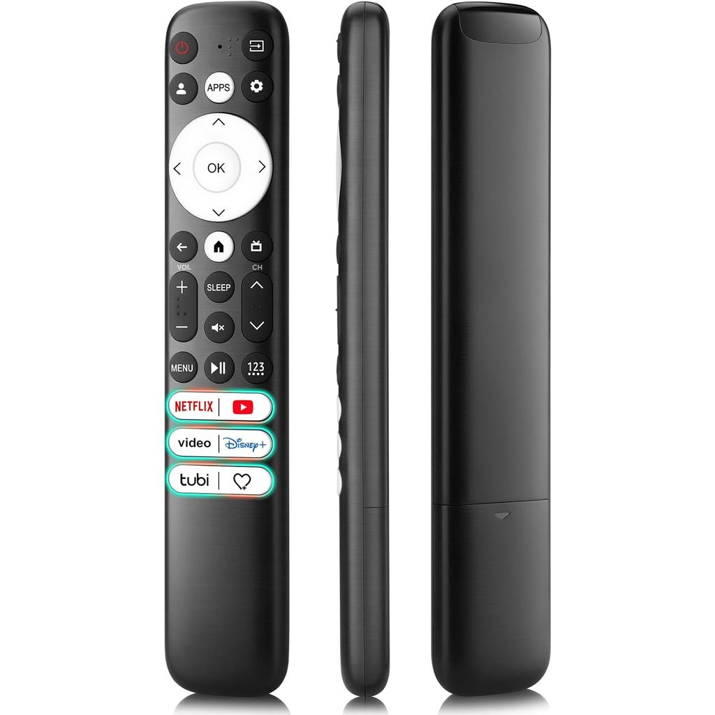 เปลี่ยนเฉพาะสําหรับ Hisense-Google-TV-Remote, สําหรับ Hisense Mini-LED QLED UHD 4K Google สมาร์ททีวี