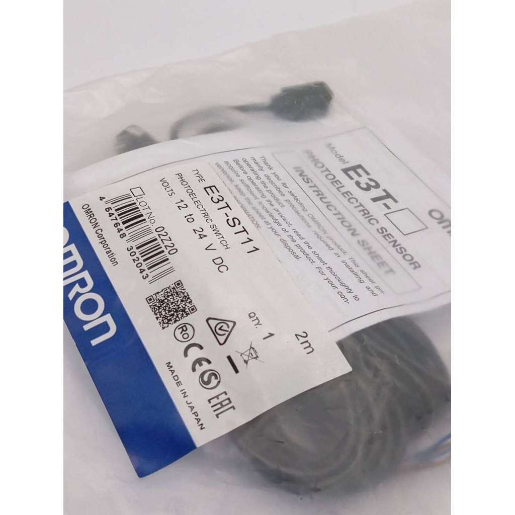 New E3T-ST11 สวิตช์ตรวจจับด้วยแสง (Photoelectric Switch) แรงดันไฟฟ้า: 12 ถึง 24 โวลต์ DC ส่งไว