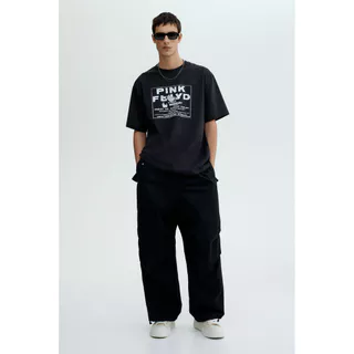 H&M(เอชแอนด์เอ็ม) เสื้อยืดทรงหลวม (Loose Fit T-shirt) ผู้ชาย 0972640_13
