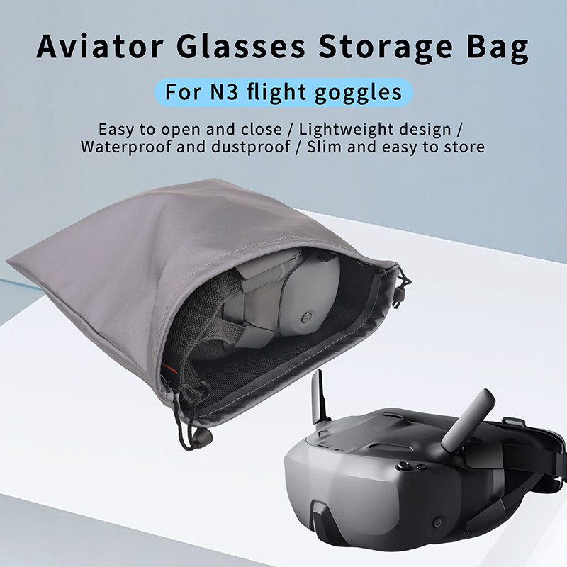 สําหรับ DJI NEO 2 Flight Goggles N3 กระเป๋าเก็บกันน้ํา Drawstring Bag