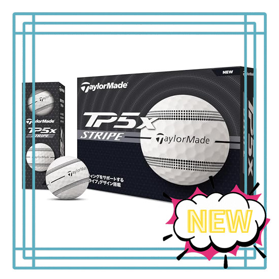TAYLOR MADE TMJ24 TP5x Stripe JPN dz TP5x Stripe Golf Ball White (x 2)