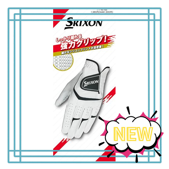DUNLOP Golf Glove (Glove) Men's Left Hand SRIXON GGG-S032 Black 21cm Golf Glove