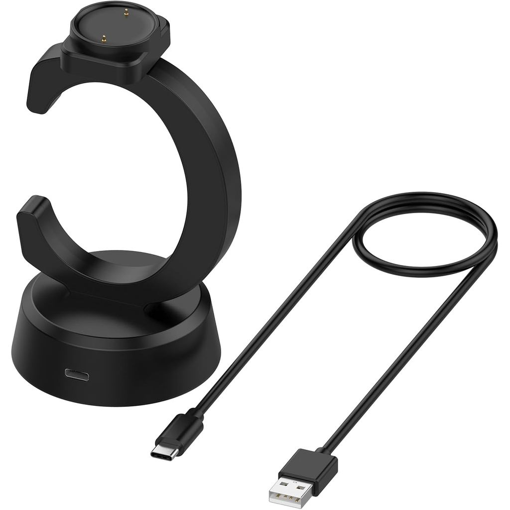 แท่นชาร์จสําหรับ Amazfit Bip 6 / Active 2 / Active 2 Square, แท่นชาร์จรูปตัว C ทดแทนสําหรับ Amazfit 