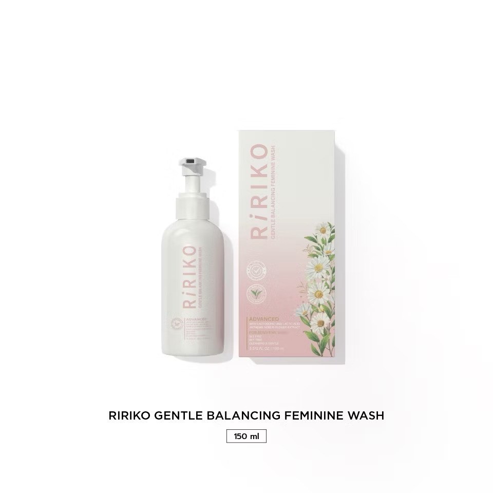 RIRIKO GENTLE BALANCING FEMININE WASH 150ML - ผลิตภัณฑ์ทำความสะอาดจุดซ่อนเร้นผู้หญิงF3