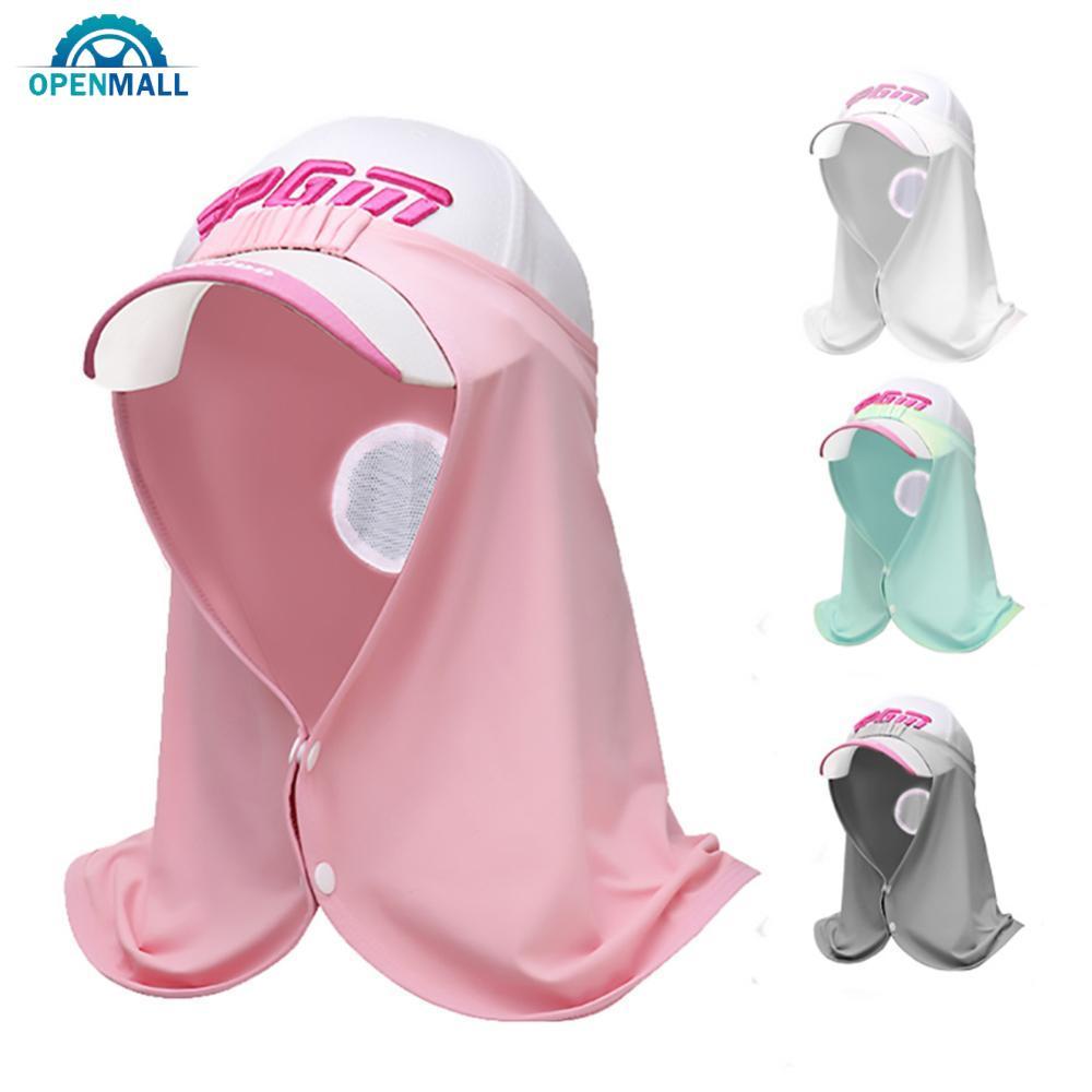 OPENMALL Summer Golf Sunscreen Ice Silk Neckerchief Match With Baseball Cap Cool Breathable Mask Wit