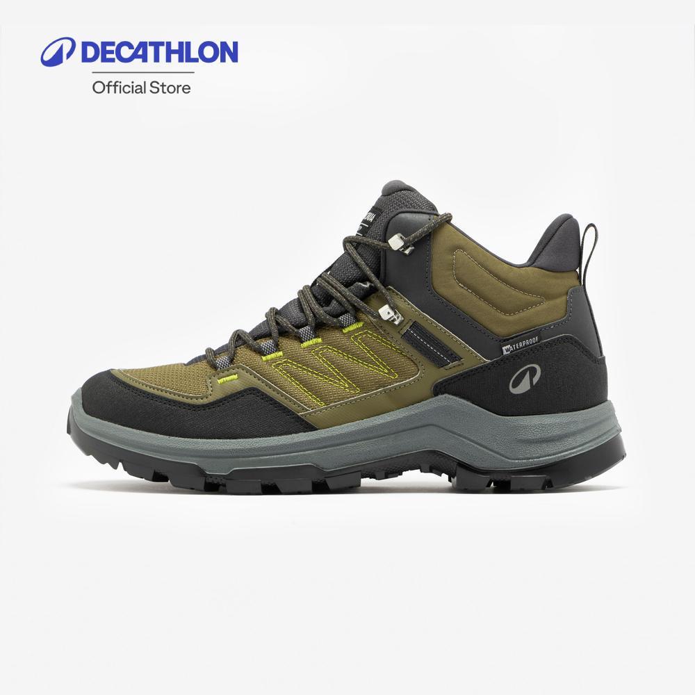 Decathlon Men’S High-Rise Waterproof Hiking Boots รองเท้าเดินป่ากันน้ำข้อสูงสำหรับผู้ชาย รุ่น Mh100 