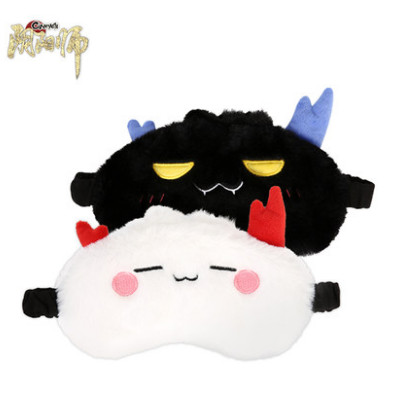 ผ้าปิดตานอน ผ้าปิดตา Onmyoji Ibaraki Goggles Online Game สินค้าอย่างเป็นทางการปักตุ๊กตาน่ารักสีดํา I