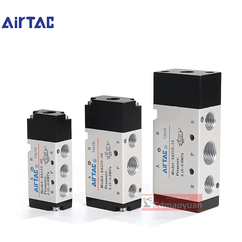 Air TAC วาล์วควบคุมนิวเมติก 4A210-08 4A210-06 Two-Bit Five-Breath PNEUMATIC Reversing Valve Solenoid