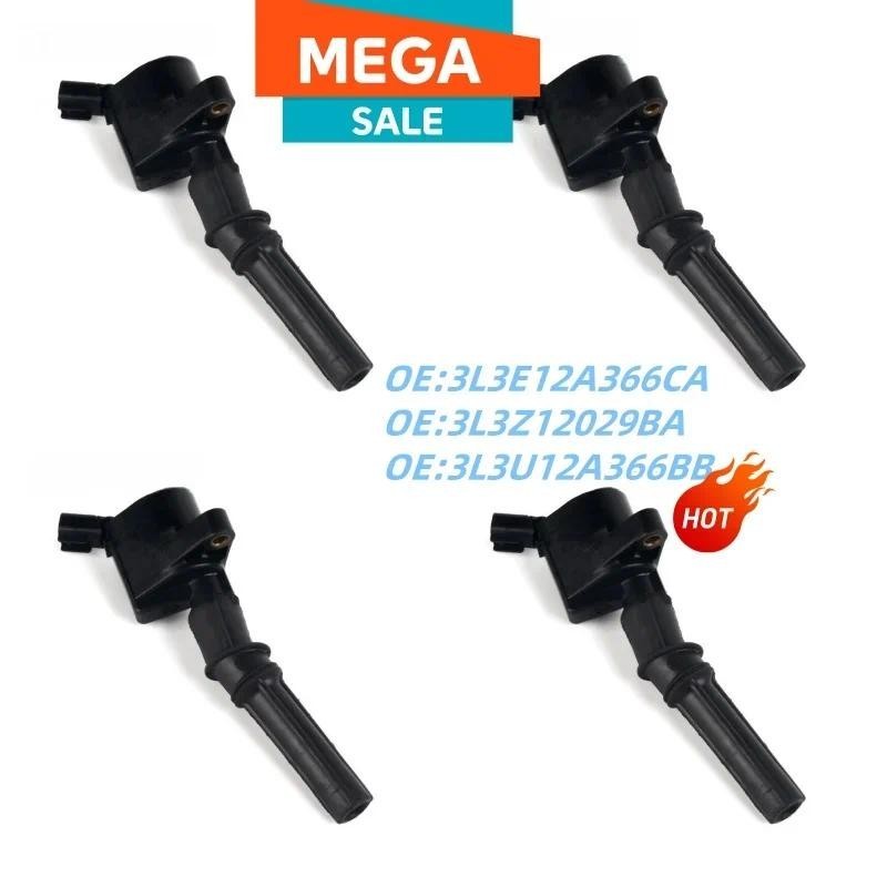 4PCS 3L3Z12029BA 3L3E12A366CA 3L3U-12A366-BB 11202934 คอยล์จุดระเบิดสําหรับ Ford F150 Expedition DG5