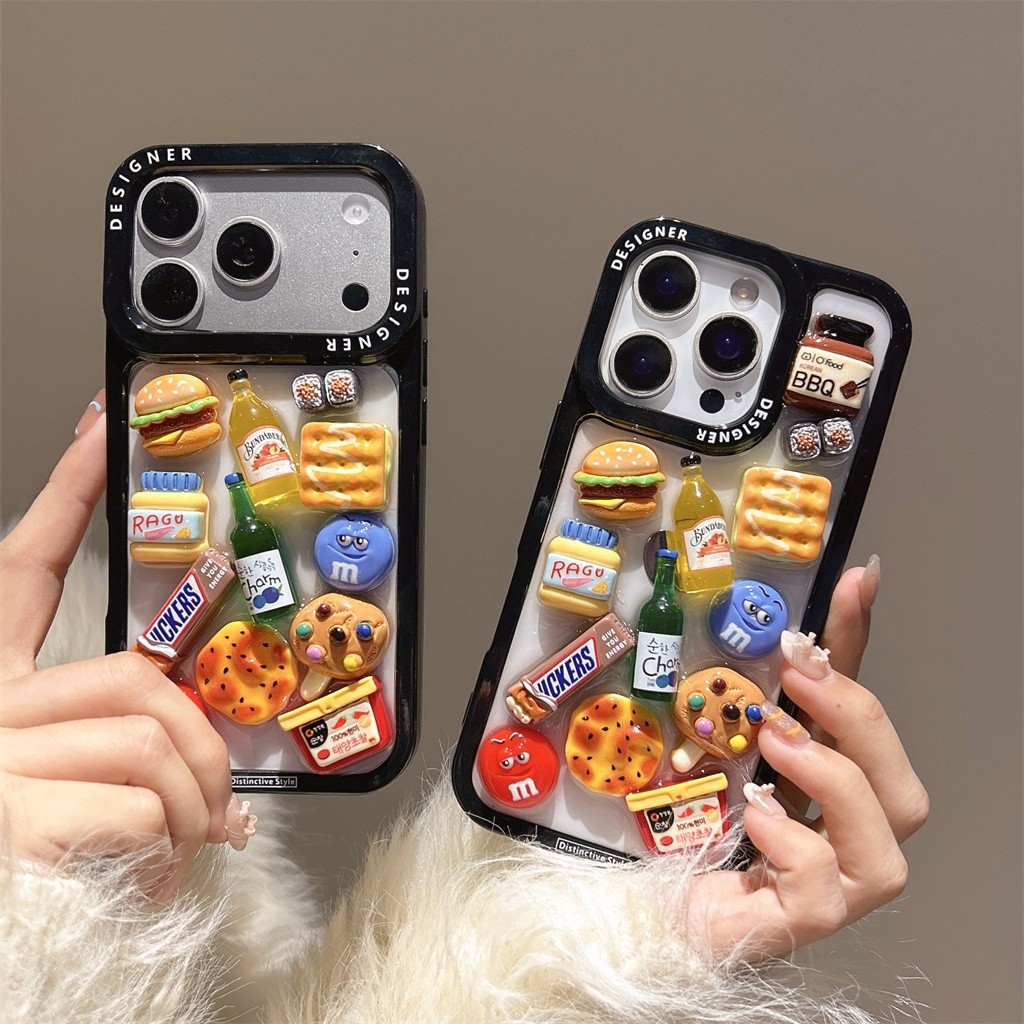 เคส IPhone 17 Pro Max 16 Pro Max 15 Pro Max 14 Pro Max สีน้ําตาล M&M ในขวด