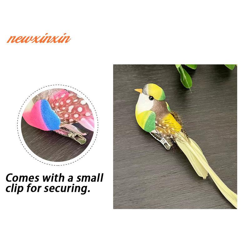 [NT-t] นกประดิษฐ์น่ารักโฟมปลอมสัตว์จําลองนกขนนกรุ่นหัวนม DIY Craft Home Garden เครื่องประดับตกแต่ง [