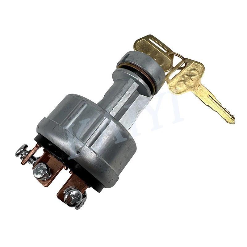 Excavator อุปกรณ์เสริมสวิทช์กุญแจ 08086-10000 สวิตช์จุดระเบิดสําหรับ KOMATSU PC200-3 PC200-5 PC200-6