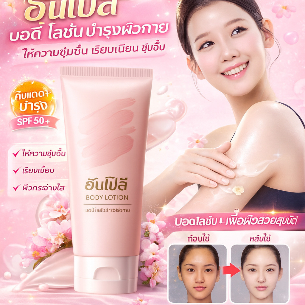 【ผิวเรียบลื่นไม่เหนียวเหนอะ】 ครีมกันแดด BB สำหรับร่างกายและหน้า ครีมกันแดด/BB Cream/ครีมบอดี้