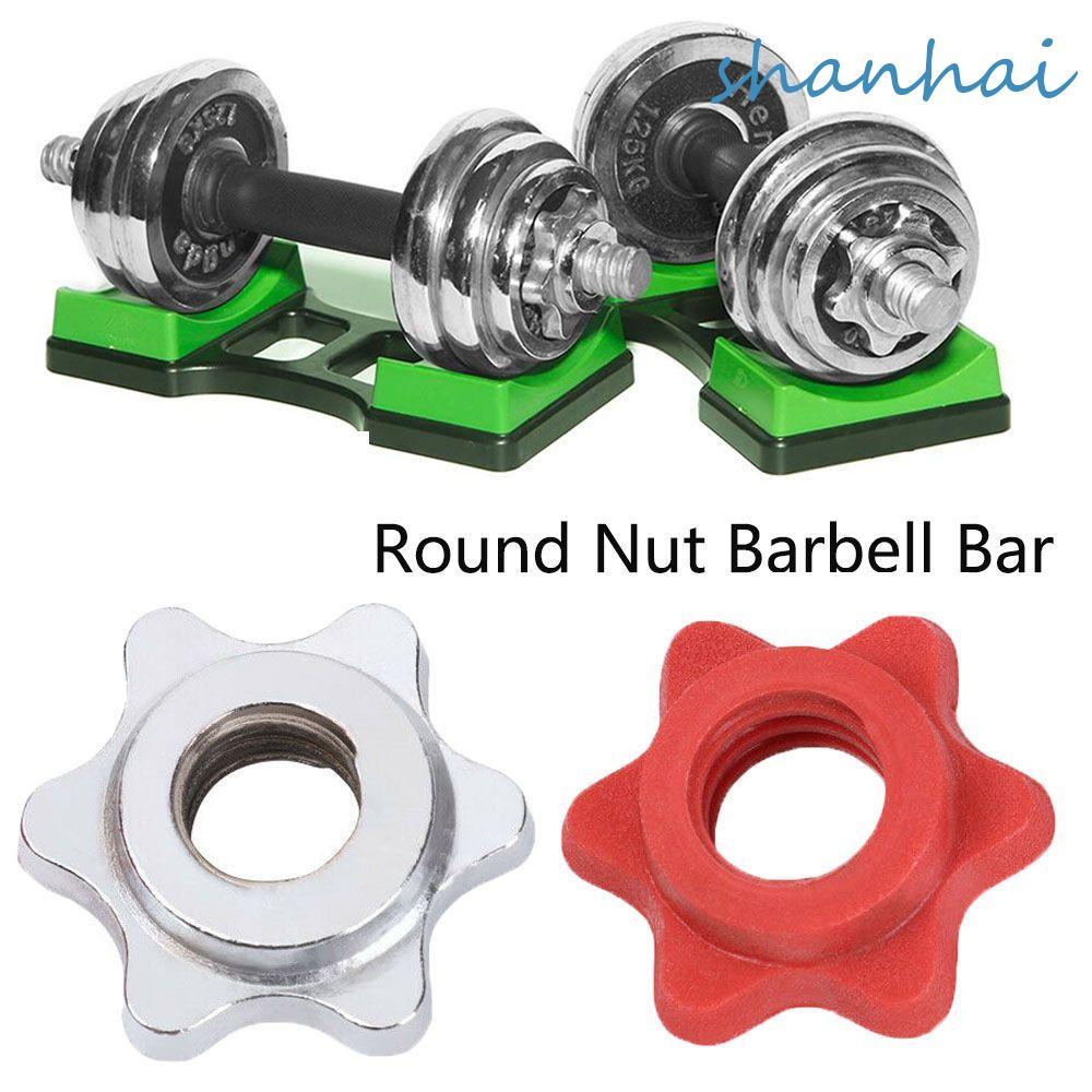 SHANHAI Dumbell Nut Spin-lock Fixed Dumbell อุปกรณ์เสริม Clamps Dumbell Standard Anti-slip Hexagon N