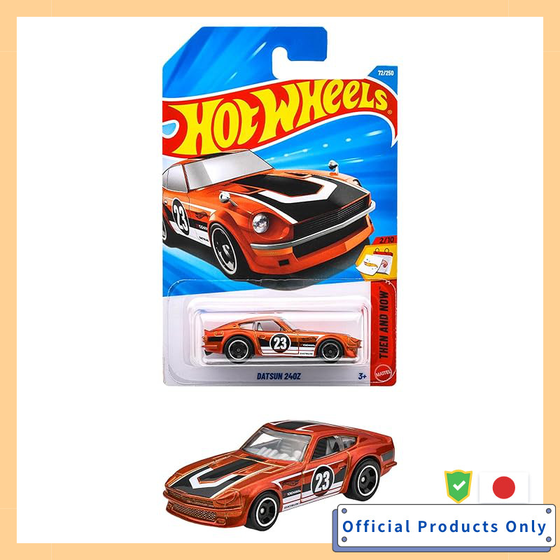 Hot Wheels Basic Car Datsun 240Z Toy Vehicle Miniature 3 Years Old Orange JMX36