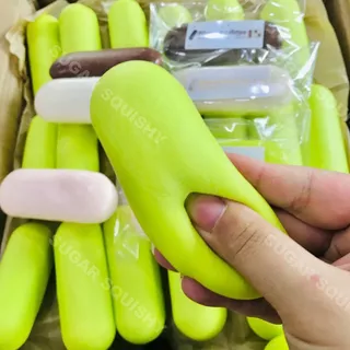 STARX 6 สีแถบยาว Thumb Rice Cake Squishy ของเล่น - Mochi Bun Slow Rebound Squishy - ความเครียดบรรเทา Super Soft & Moist | ของขวัญสําหรับเพื่อน เด็ก เด็กหญิง เด็กชาย