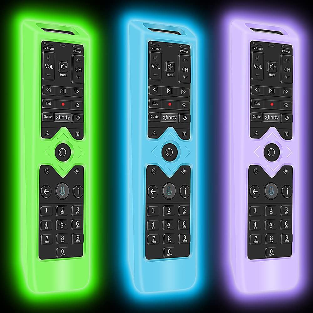 3 ชิ้นป้องกันกรณีผิวสําหรับ Xfinity รีโมทคอนโทรล, เคสซิลิโคนผิวสําหรับ XFinity Comcast XR15 เสียงระย