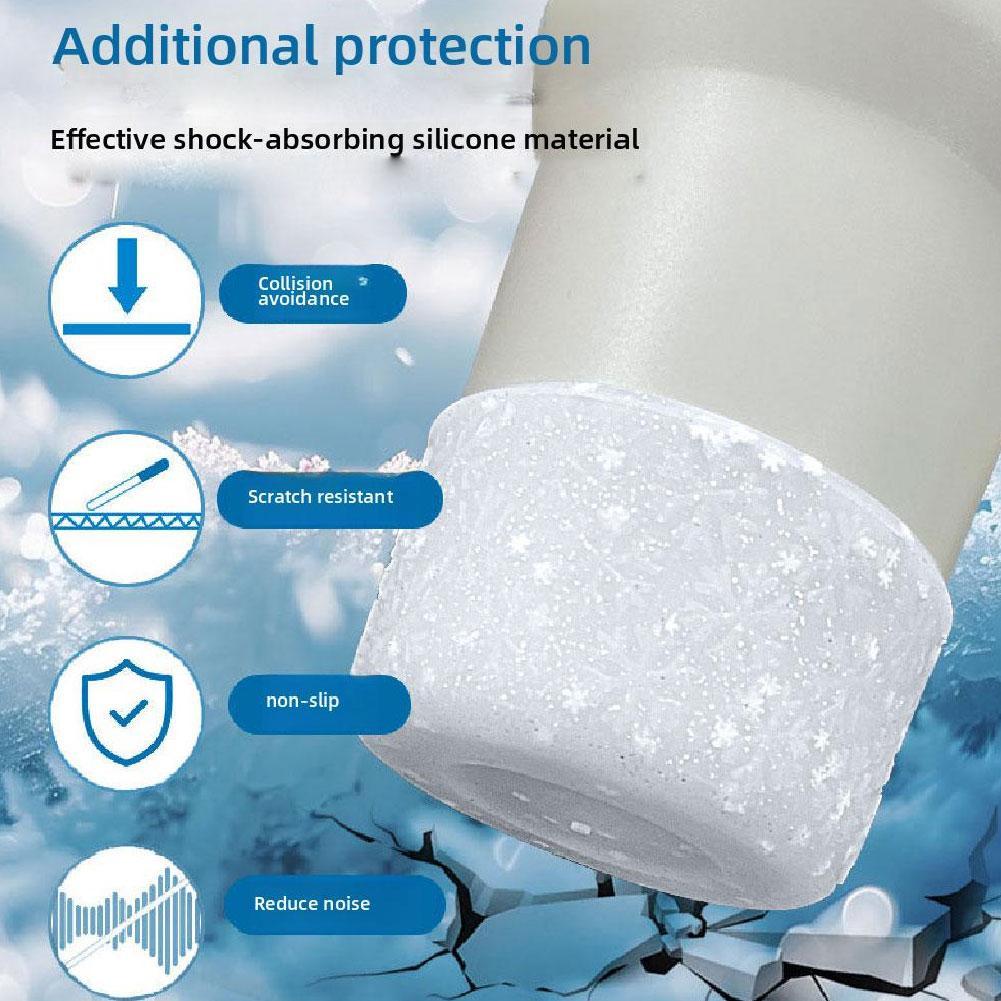 คริสต์มาสเกล็ดหิมะรูปแบบซิลิโคนถ้วยสําหรับ Stanley ถ้วยและ Ice King ถ้วย N4l4