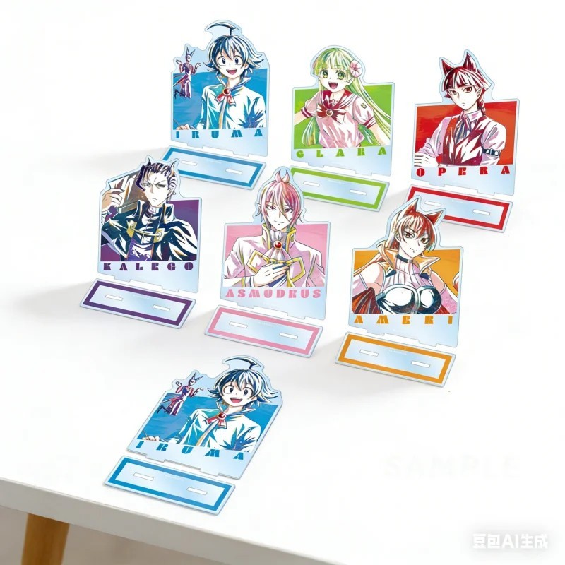 Standee อะนิเมะ Iruma ที่ไม่ซ้ํากันราคา Mairimashita Iruma-kun Mica รุ่นโต๊ะศึกษาตกแต่ง Iruma Clara 