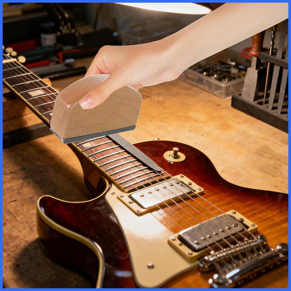 Fret Crowning File ตรวจสอบแบนกีตาร์ Fret Leveling File สําหรับ Home Workshop เครื่องมือบํารุงรักษาตา