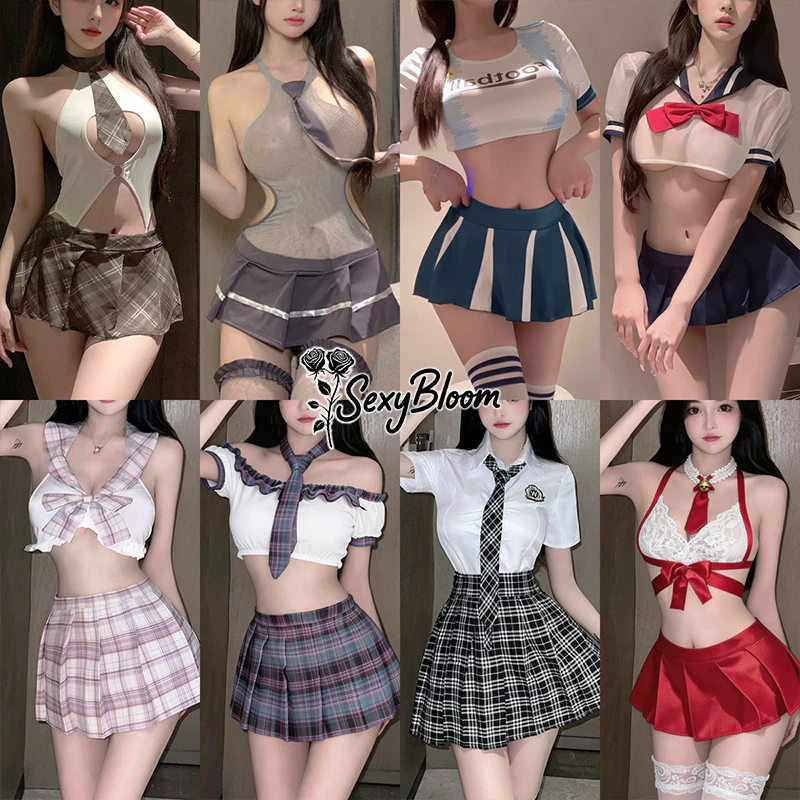 🌹Sexy Bloom🌹ชุดคอสเพลย์ ชุดนักเรียน JK ชุดนอนเซ็กซี่ 🥰 มีหลายแบบให้เลือก 🔥 สินค้าขายดี จัดส่งภายใน 1-3 วันทำการ