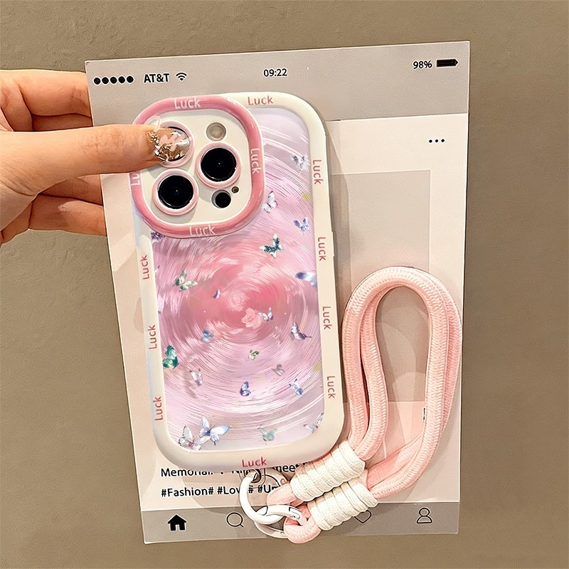 เคส+สร้อยข้อมือ OPPO A3X A3 A7 A5S A12 A11K A3S A12E A15 A15S A16 A16S A54S A16K A16E A17 A17 A17K A