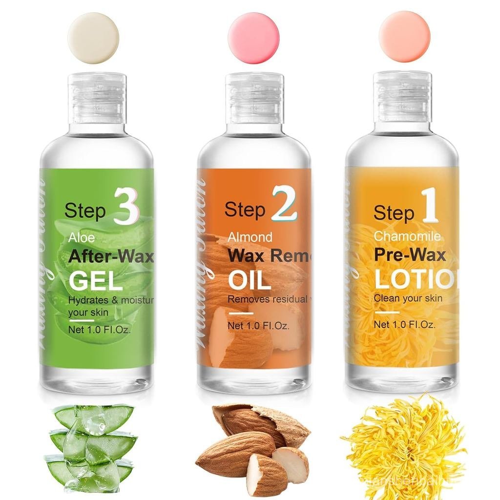 Mini Pre Wax Spray and After Wax Spray, Triple-bottle Set After Wax Care with Pre Wax Cleanser, Wax 