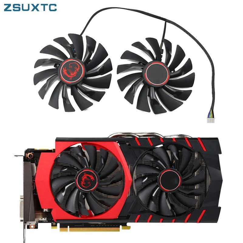 HL PLD10010S12HH 4PIN Cooler พัดลมสําหรับ MSI GTX 960 1060 1070 1080 Ti GTX980Ti GAMING RX 470 GAMIN