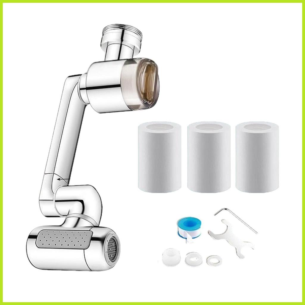 Faucet Extender Water Saving Splash Proof Pressure Sink Water Filter Faucet Aerator สําหรับห้องครัวห