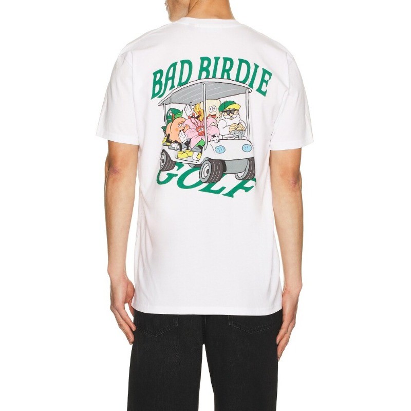 เสื้อยืดคอกลม Bad Birdie Golf ทำจากผ้าฝ้าย 100%, ออกแบบให้น่าสวมใส่และผ่อนคลาย, เหมาะสำหรับใส่ลำลอง