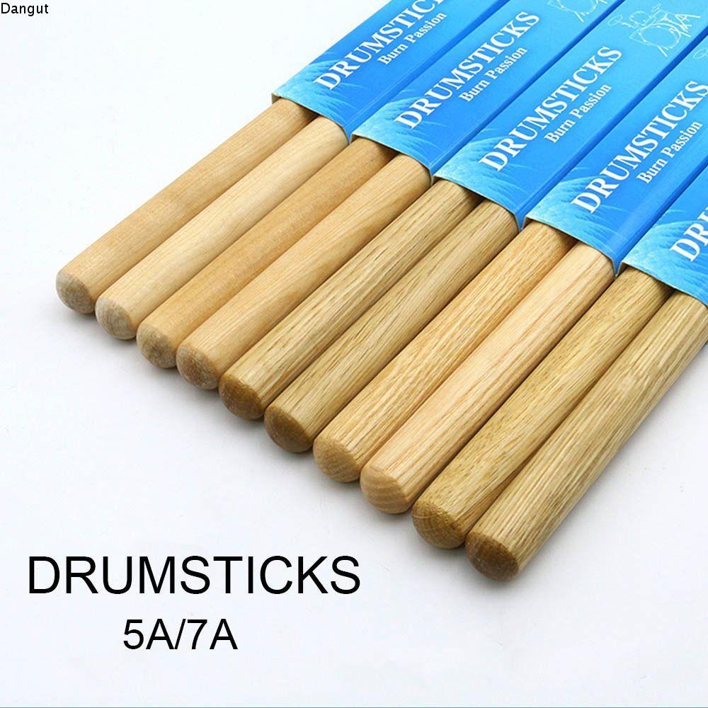 DANGUT Drum Sticks, Oak 1 คู่ Drumsticks, Classic 5A/7A Professional Instrument Accessories Drum
