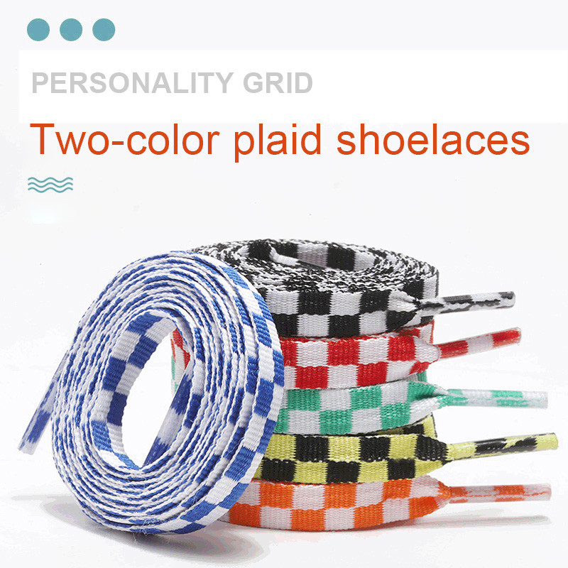 [จัดส่งภายในประเทศ]รองเท้าผ้าใบเชือกผูกแบบโมเสค rainbow gradient ขนาด 120/140 ซม.